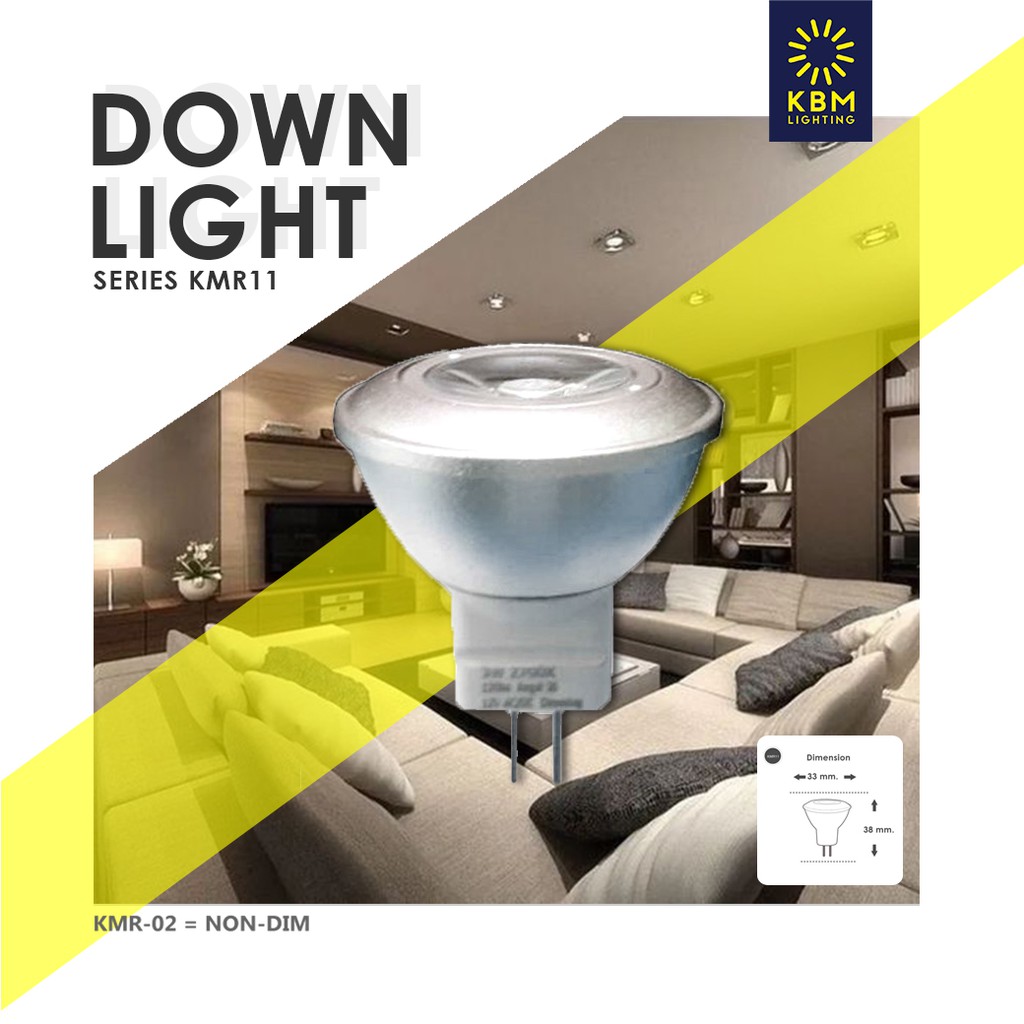 โคมไฟดาวน์ไลท์ โคมไฟแบบส่องลง โคมไฟฝังฝ้า downlight  downlight luminair 3วัตต์ by KBM LIGHTING