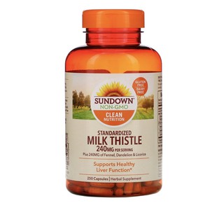 Sundown Naturals, Standardized Milk Thistle, 240 mg, 250 Capsules