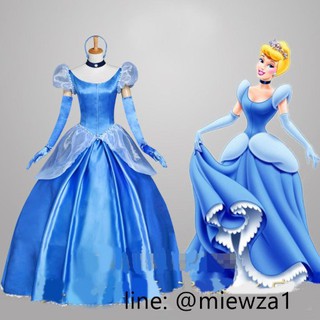 ชุดเจ้าหญิงซินเดอเรลล่าลูกไม้ Cinderella ชุดซินเดอเรลล่า เจ้าหญิงดิสนีย์ Disney ชุดเจ้าหญิงผู้ใหญ่ cp248.1/ac44.3