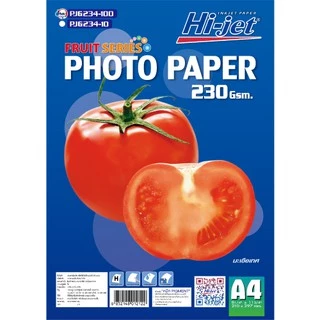 Hi-jet กระดาษโฟโต้ ผิวมัน Inkjet Fruit Series Glossy Photo Paper 230 แกรม A4 100 แผ่น