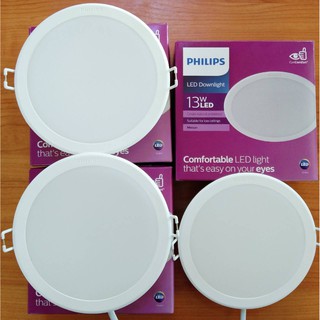 PHILIPS โคมไฟดาวน์ไลท์ฝังฝ้า 5 นิ้ว (5") Panel LED 13W รุ่น MESON 59464