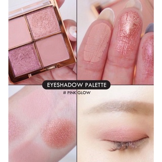 Browit อายแชโดว์พาเลตต์ ที่ทาตาเนื้อดีสวยหรูน่ารัก สามเฉดสี Pink Glow/ Ex Nude/ Coco Glam