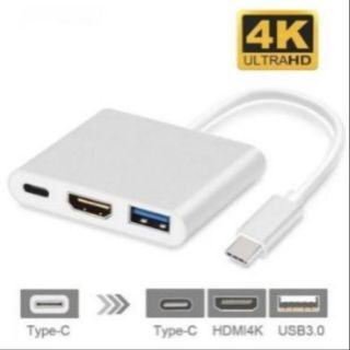 หัวแปลง 3 in 1 hub usb type c to hdmi adaptor (รองรับSamsung Dex)