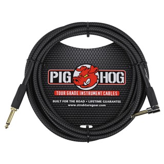 สายแจ๊ค PIG HOG 3เมตร10ฟุต BLACK WOVEN INSTRUMENT CABLE