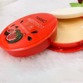 T6052 🍉🍉 แป้งพัฟแตงโม TANAKO UK ผสมรองพื้น คุมมัน บางเบาไม่หนักหน้า สินค้าพร้อมส่งค่า