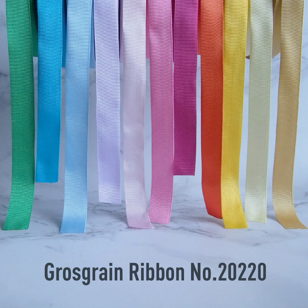 MOMOTARA No. 20220 ริบบิ้น ริบบิ้น Ribbon กรอสเกรน Grosgrain Ribbon ขนาด 1.9 CM ยาว 36 หลา