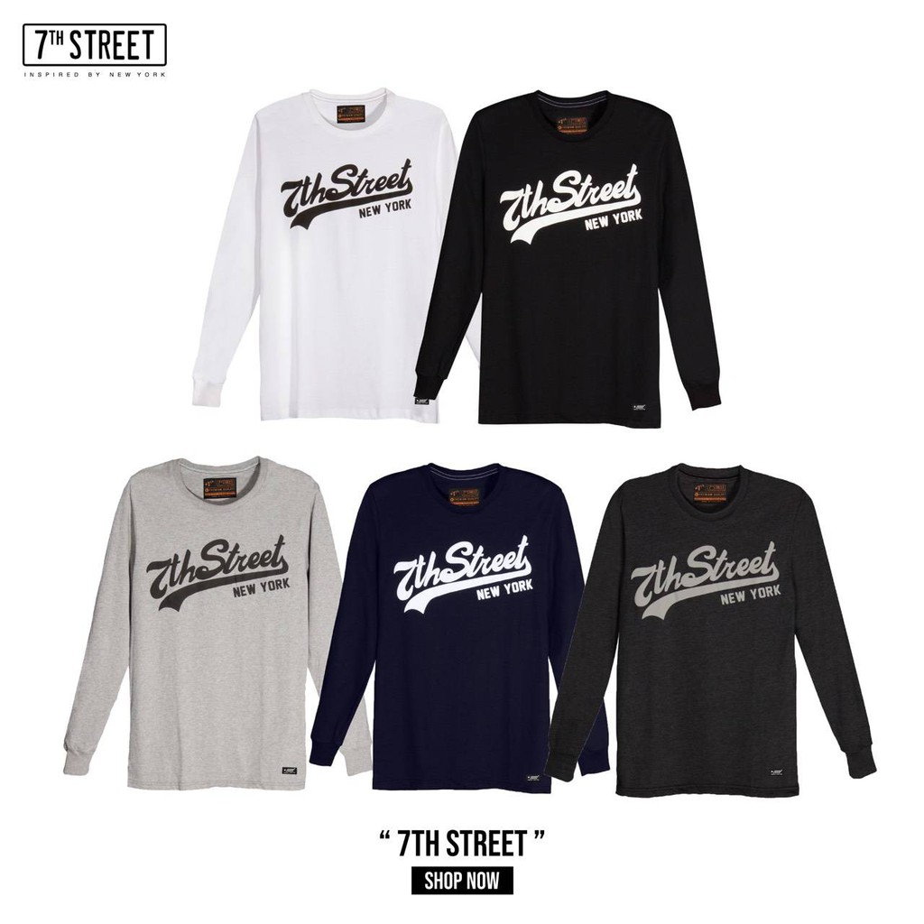 เสื้อยืดแขนยาว 7thStreet (ลาย 7TH STREET) รุ่น LRSV พร้อมส่ง ของแท้100%