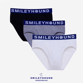 กางเกงในชาย กางเกงในขาสั้น สีขาว สีเทา สีดำ ผ้า cotton spandex SMILEYHOUND INNERWEAR รุ่น CU2102+C8