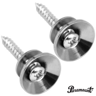 Paramount HE-009 หมุดสายสะพายกีตาร์ 2 ตัว แบบโลหะ หัวใส่ขนาด 15 มม. (Guitar Strap Button) ** 1 แพ็ค มี 2 ตัว **