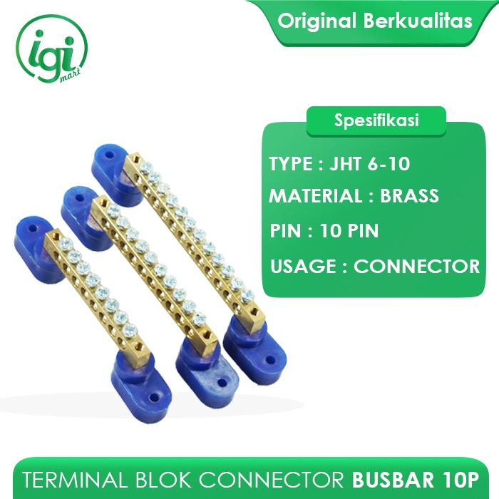 BUSBAR 8 BOLT TERMINAL BLOCK พื้นบาร์ / ขั้วต่อ ISOLATOR 8 PIN
