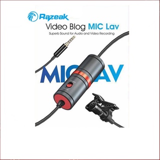 Razeak video blog mic LAV ไมโครโฟนพกพา