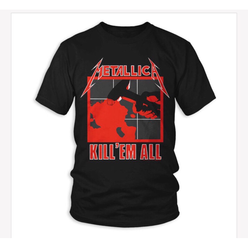 เสื้อวงลิขสิทธิ์แท้ Metallica หน้า Kill them all หลัง เก้าอี้ไฟฟ้า