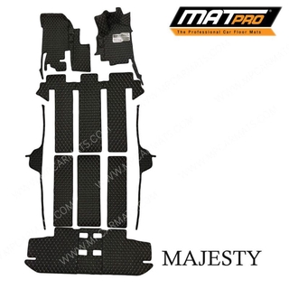 MatPro พรมปูพื้นเข้ารูป5D 6D Premium Fitted Leather Car Mats สำหรับรถรุ่น TOYOTA MAJESTY ปี2019-2020