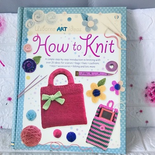 Usborne ART ideas How to Knit ปกแฟ้ม