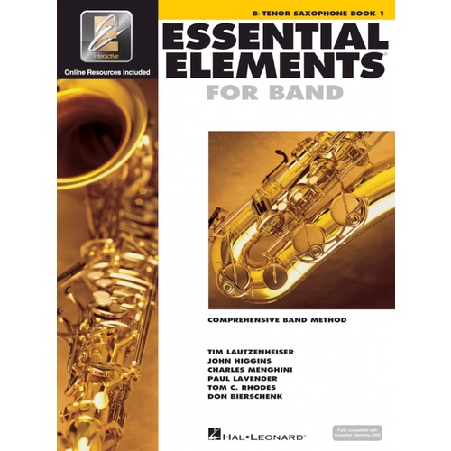 หนังสือเรียนดนตรี ESSENTIAL ELEMENTS FOR BAND – Bb TENOR SAXOPHONE BOOK 1 WITH EE