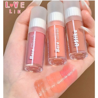 【Lovelin】บลัชออน เนื้อลิขวิด โมโนโครม ธรรมชาติ เนื้อฝุ่น สีม่วง สําหรับผู้หญิง