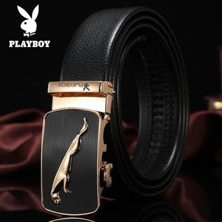 ☂♕✲⚡(ถูกสุด) PLAYBOYเพลย์บอยเข็มขัดผู้ชาย เข็มขัดใส่ทำงาน ของขวัญผู้ชาย - (PU)-pidai🎁🎀✨