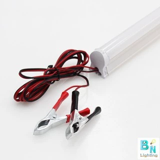 IWACHI ชุดหลอดนีออนคีบแบตเตอรี่ 12V18W ไฟแบต หลอดไฟ LED คีบแบตเตอรี่ ชุดหลอดไฟ12V หลอดไฟคีบแบตเตอรี่