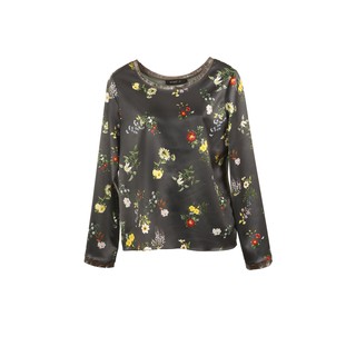 [ส่งฟรี] Senada AW2017 Floral Print Long Sleeves Blouse