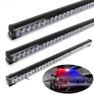 ไฟไซเรน ไซเรน ติดหลังคา หลอด LED จำนวน 4 ท่อน หน้าเดียว ความยาว 60 CM โปรโมชั่นพิเศษ ไฟกู้ภัย ใช้ได้ทั้ง 12/24v