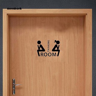 Mback_creative Man สติ๊กเกอร์ติดผนังห้องน้ำห้องสุขาห้องน้ำ