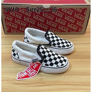 Vans for kids ลายตารางสลิปออนแบบสวมมี2สี(25ต-35)เด็กผู้หญิงผู้ชาย😘😘