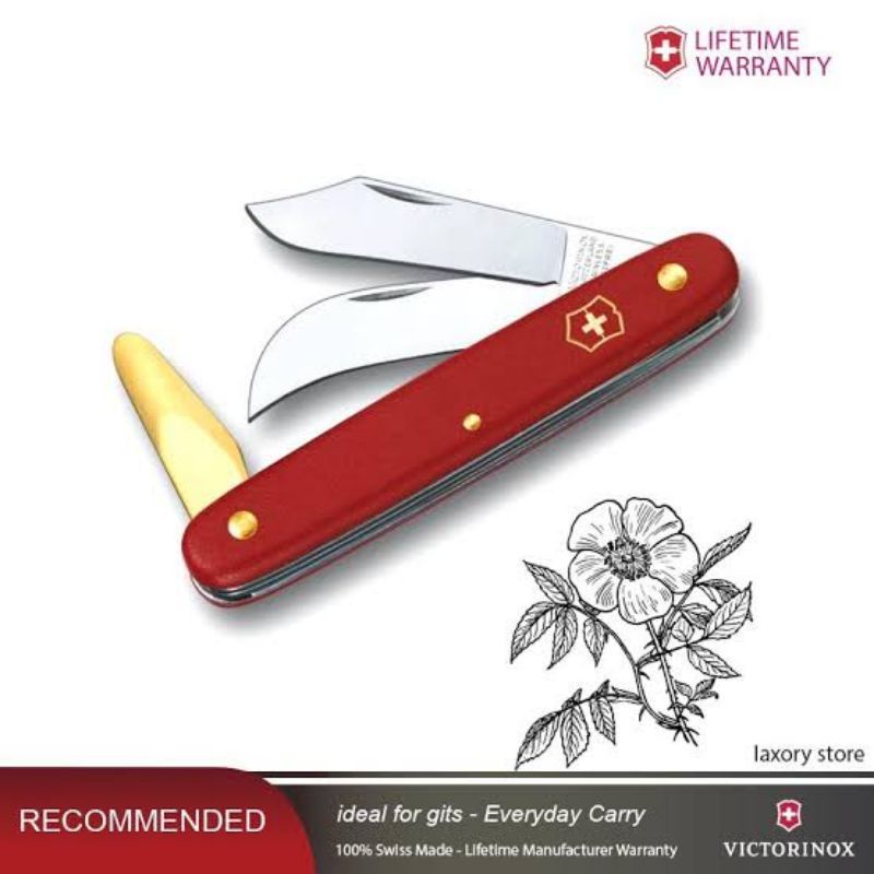 มีดติดตา เสียบยอด Victorinox🇨🇭ใบสเตนเลสแท้คุณภาพสูง คมนาน👍มีดแท้จากสวิตเซอร์แลนด์🇨🇭แบบคม1ด้าน(คมซ้าย)หลังใบเรียบ