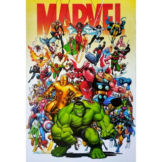 โปสเตอร์ หนัง การ์ตูน อเวนเจอร์ AVENGERS POSTER 24”x35” Inch Superhero Marvel Comics v4