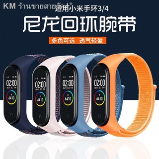 ஐ▽✓Millet Band 3/4/5 Wristband Canvas Nylon Loop Strap 4NFC Version 3 Bracelet Three, Four or Five Generations