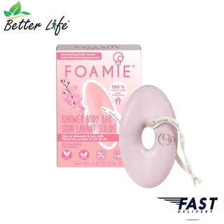 [พร้อมส่ง] FOAMIE Body Bar Cherry Blossom and Rice Milk 80g