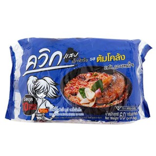 ไวไว ควิกแสบเอ็กซ์ตรีม บะหมี่กึ่งสำเร็จรูป รสต้มโคล้ง 60 ก. แพ็ค 10