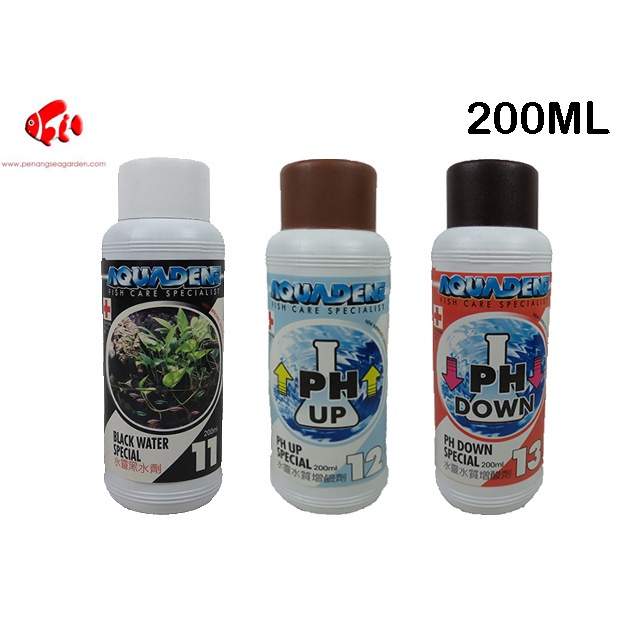 น้ําดํา Aquadene, PH Up, PH Down 200ml
