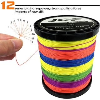 ตกปลาสายถัก jof 9/8เส้น PE สายการประมงถัก100เมตร M ultifilament ปลาสาย18-135LB ปลาคาร์พตกปลา P Esca