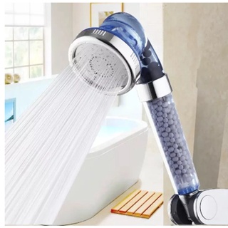 Shower Head spa หินขาว ฝักบัวสปา ฝักบัวหิน ฝักบัวเกาหลี น้ำแร่ไอออน ฝักบัวปรับได้3ระดับ