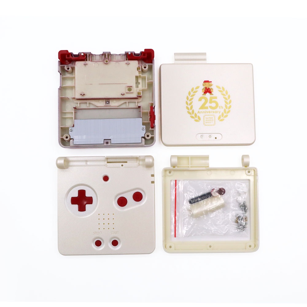 เคส ลายครบรอบ 25 ปี พร้อมปุ่มกด สําหรับ Nintendo Game Boy Advance GBA SP