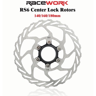 ใบดิส Racework RS6 Center Lock ฝาปิดใหญ่ 140,160,180mm