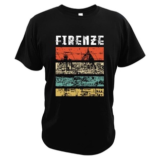 Tee - ผู้ชายเสื้อยืดฟลอเรนซ์อิตาลีของที่ระลึกอิตาลีอิตาลีของขวัญอิตาลี Firenze วินเทจ 100% คอลูกเรืS-5XL