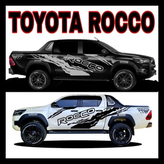 A-241 sticker Toyota revo Roccoสติ๊กเกอร์ติดรถยนต์ Toyota revo Rocco สติ๊กเกอร์รถกระบะ สติ๊กเกอร์ลายสาดโคลน Rocco