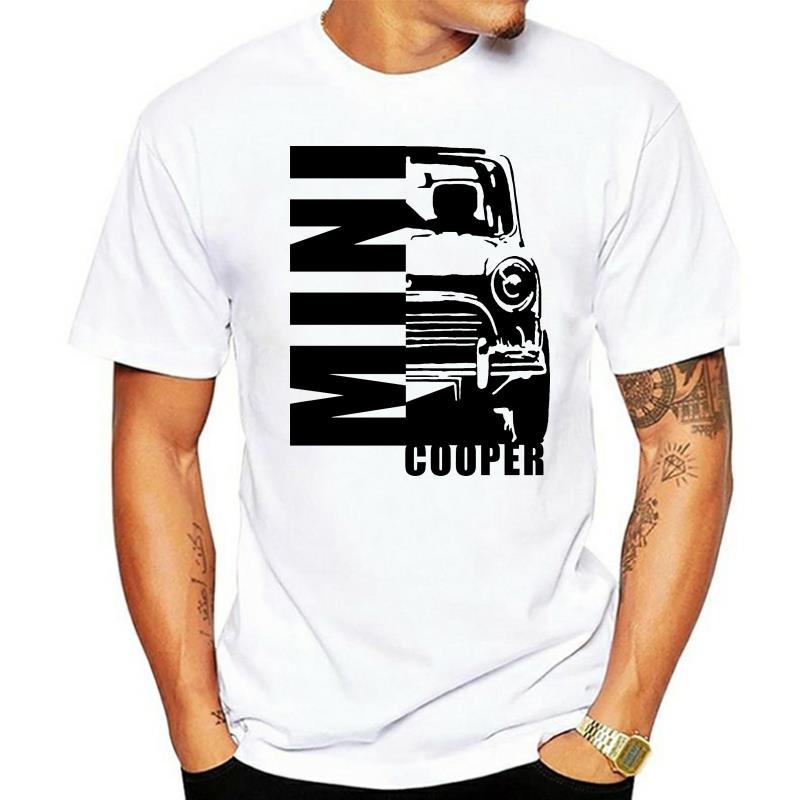 เสื้อยืด พิมพ์ลาย Mini Cooper สไตล์คลาสสิก สําหรับผู้ชายสามารถปรับแต่งได้