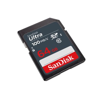 FLASH CARD SanDisk Ultra SDXC, SDUNR 64GB, C10, UHS-I, 100MB/s R, 3x5, Model : SDSDUNR-064G-GN3IN