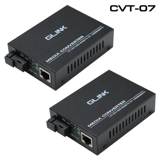 Glink GCVT-07/GCVT-04 Fiber Ethernet Media Converter A+B 10/100/1000 20Km/3Km SC Fiber Single