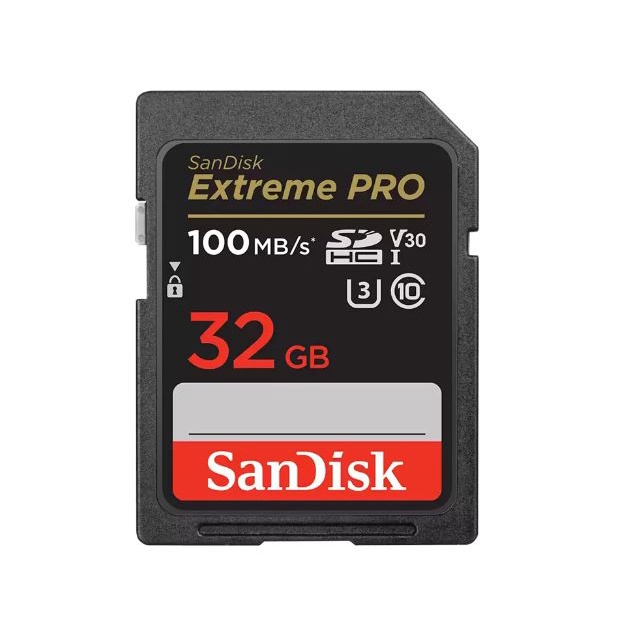 32 GB SD CARD (เอสดีการ์ด) SANDISK EXTREME PRO SDHC UHS-I CARD (SDSDXXO-032G-GN4IN)