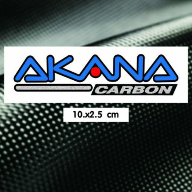 สติ๊กเกอร์ AKANA CARBON WIZARD งานตัด น้ำเงิน