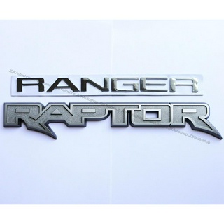 2 ชิ้น โลโก้ RANGER RAPTOR สำหรับ RANGER ติดฝากระโปรงหน้า RAPTOR ติดฝากระบะท้าย ฟอร์ด เรนเจอร์ แร็พเตอร์ FORD RANGER RAP