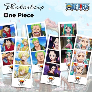 Photostrip ฟิกเกอร์อะนิเมะ one piece Photobox one piece luffy zoro sanji wanokuni