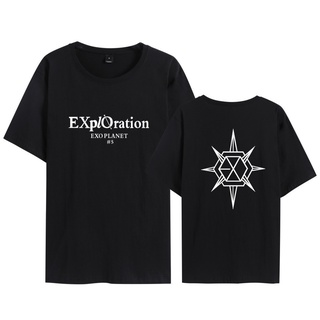 เสื้อยืดแขนสั้น คอกลม พิมพ์ลาย Exo Five Patrol PLANET 5 สไตล์เกาหลี สําหรับผู้ชายSize S-5XL