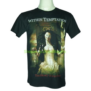 เสื้อวง Within Temptation เสื้อไซส์ยุโรป วิทอินเท็มเทชัน PTA789 เสื้อวินเทจ ลายอมตะ