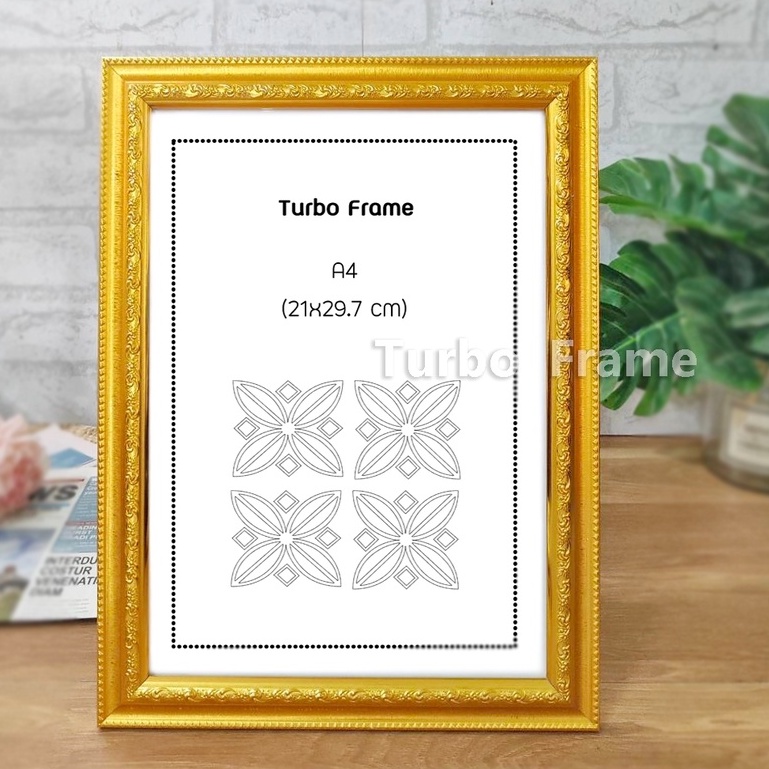 กรอบรูปสีทอง สีโอ็ค สีงาช้าง ขนาดภาพ  A4 โปรโมชั่น!!!  💖 ราคาพิเศษถูกสุดๆ  💖 สำหรับใส่ใบประกาศ