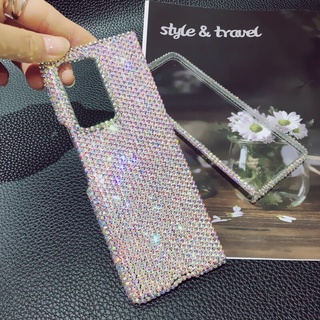 เคสป้องกันโทรศัพท์มือถือ ประดับเพชรคริสตัล หรูหรา สําหรับ Samsung Galaxy Z Fold 3 4 5 5G Galaxy Z Flip 4 3 Zflip 2