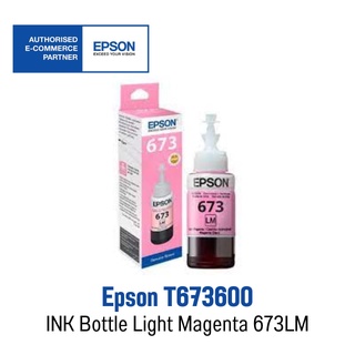 Epson 673 LM 🌟 Original Ink Bottle 🌟 หมึกแท้สีแดงอ่อน 🟧